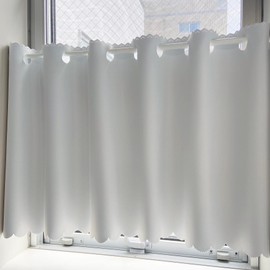 [Ezee] Cafe Curtain, Light Shading Class 1, Small Window, Bay Window, Kitchen, Toilet Blindfold, Sunshade, UV Protection, Easy Installation, Heat Insulation, Heat Insulation, Energy Saving, Washable,
