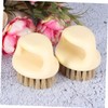 PACKOVE 2pcs Portable Beard Brush Durable Cleaning Brush for Men