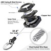 LIUGX Retractable Keychain for Airtag Holder, with Belt Clip, Badge