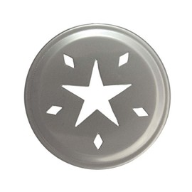 Star Cutout Stainless Steel Lid Inserts for Mason, Ball, Canning Jars (10 Pack, Regular Mouth)