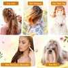 Gold Dreadlock Braids Hair Accessories, 4 Pieces 5M Braiding Hair