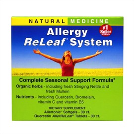 Herbs Etc. Herbs Etc. Allergy ReLeaf System - Seasonal Discomfort Supplement - Provides Seasonal Support for Sneezing & Itchy Eyes - Supports Sinus Function - 30 Softgels (30 Servings), 30 Tablets (30 Servings)