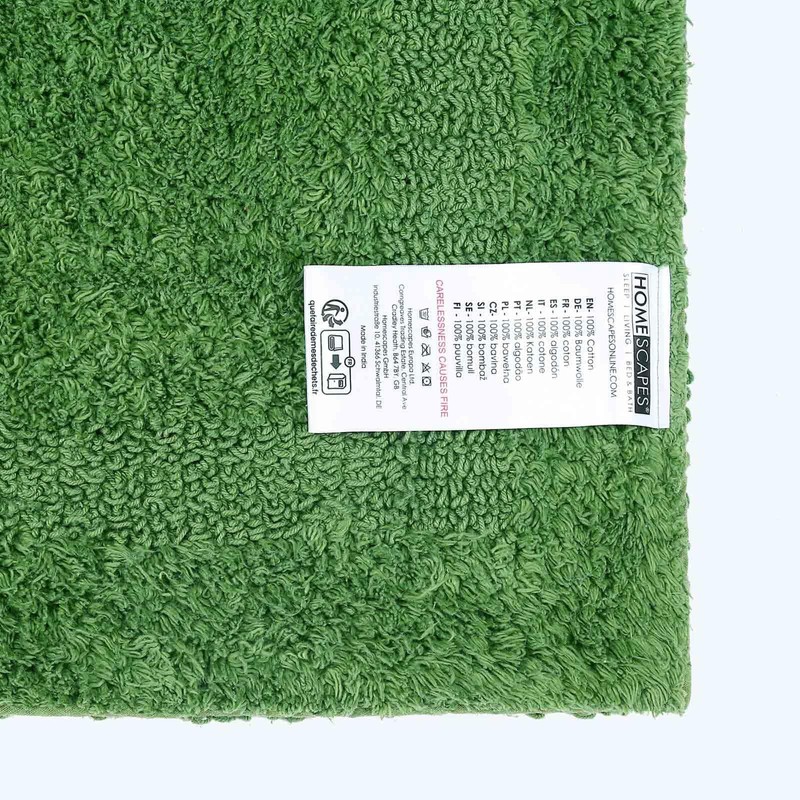 HOMESCAPES Shower Mat, Luxury 1600gsm Bath Mat Extra Soft 100%