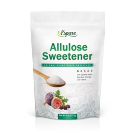 Espure Allulose Sweetener, Plant based, Sugar Substitute, Low Calorie, Gluten Free, Non-GMO; 8oz