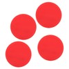 4PCS Air Hockey Pucks, Red Plastic Hockey Pucks Replacement Accessories