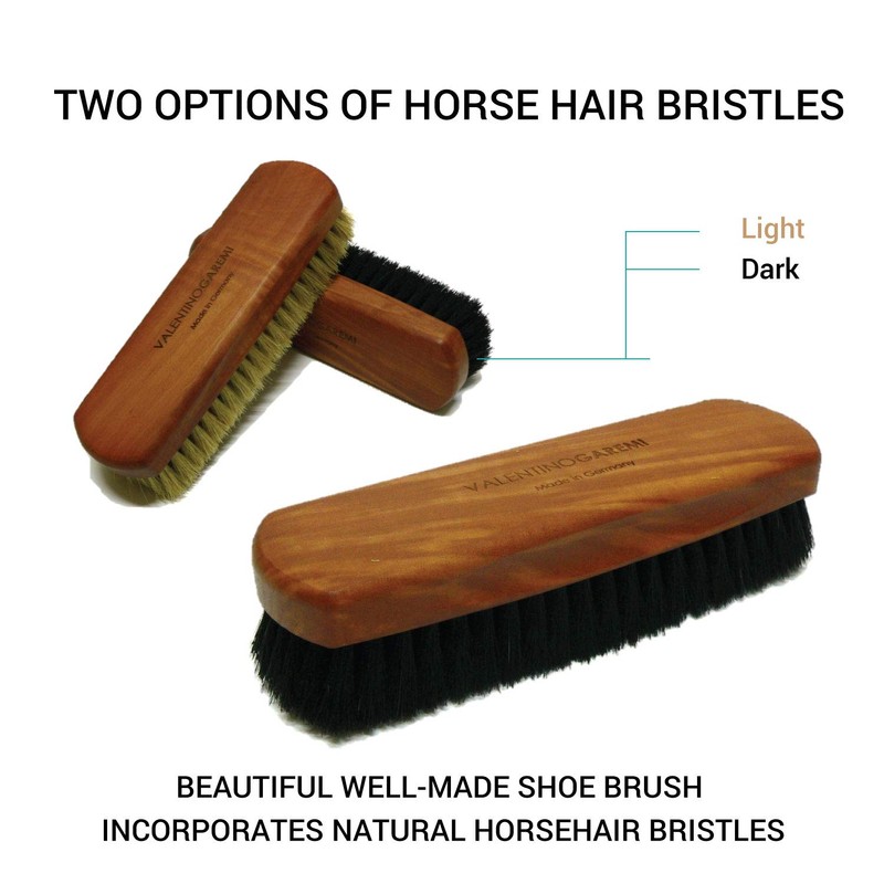 Valentino Garemi Premium Shoe Shine Brush- Brilliant Outcome Polisher- Genuine