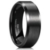 King Will BASIC 8mm Black Men Tungsten Ring Wedding Brand