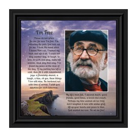 Crossroads Home Décor I’m Free Picture Frame, Memorial Frame, Memorial Picture Frames, Sympathy for Loss of Mom, Bereavement Present 6345B