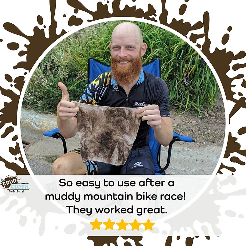 Crud Cloth Shower In A Bag (Set of 4) Peppermint