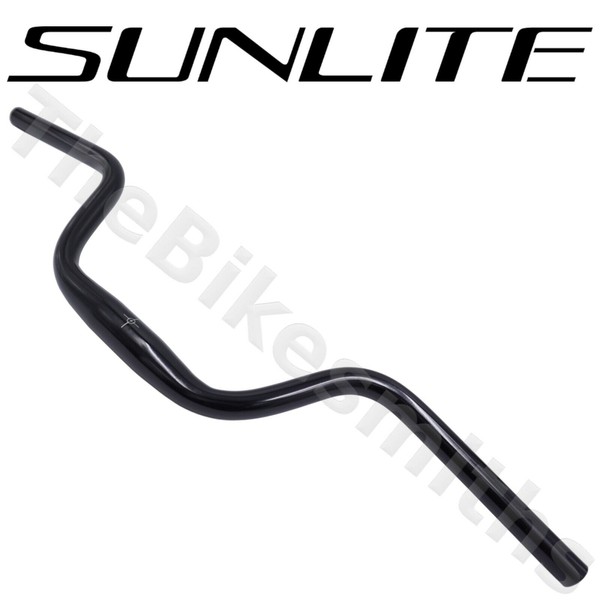 Sunlite 5-inch Mountain Riser Handlebar 31.8mm clamp Black Aluminium hybrid Bike