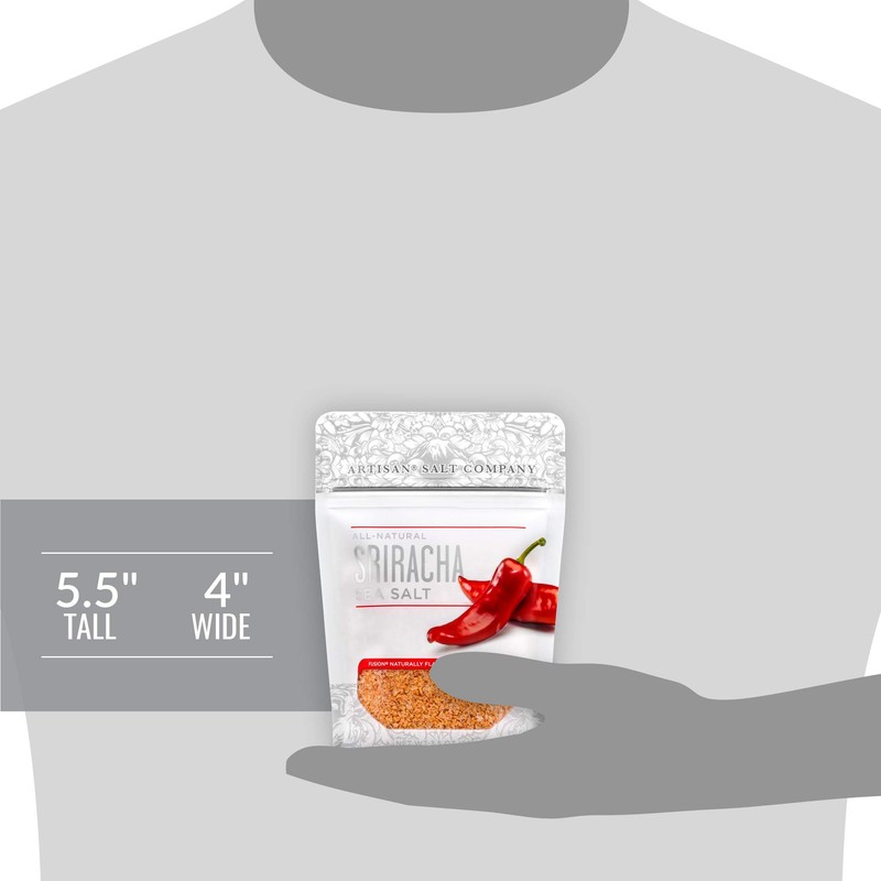 Artisan Salt Company Fusion Naturally Flavored Sriracha Sea Salt, Zip-Top