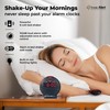Sonic Alert Alarm Clock, Black/Red, 5" x 5"
