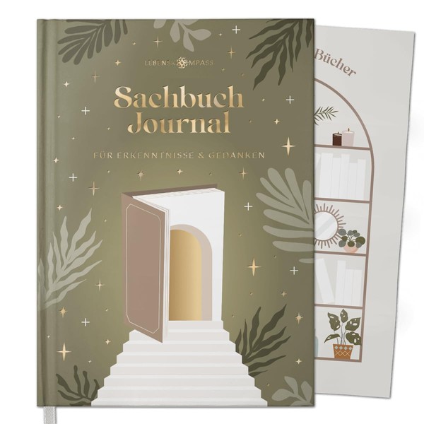 LEBENSKOMPASS Buchclub - Das Lesetagebuch & Sachbuch Journal PEARL -