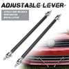 DREAMIZER 2× Universal Front Bumper Lip Support Splitter Rods Adjustable