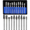 10Pcs Tungsten Carbide Rotary Burr Set, Rotary Carving Bits with