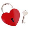 HMF Mini Decorative Padlock with Key in Heart Shape |