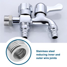 Be In Your Mind 4 Pieces 1/2 Male to 1/4 Female Water Pipe Reducer Thread Reducer Accessories for Pipes Radiator Water Tanks Sanitary Equipment BSP Thread