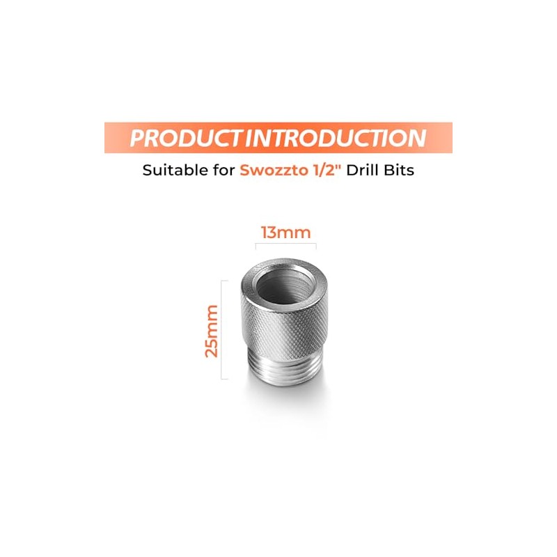 1/2" Drill Guide, Drill Guide Sleeve,Suitable for Swozzto 1/2" Drill