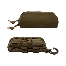 WisePoint Spectacle Cases, Nylon Glasses Case Hard Shell Sunglasses Case for Men Women, Sunglasses Storage Case for Hiking (khaki)