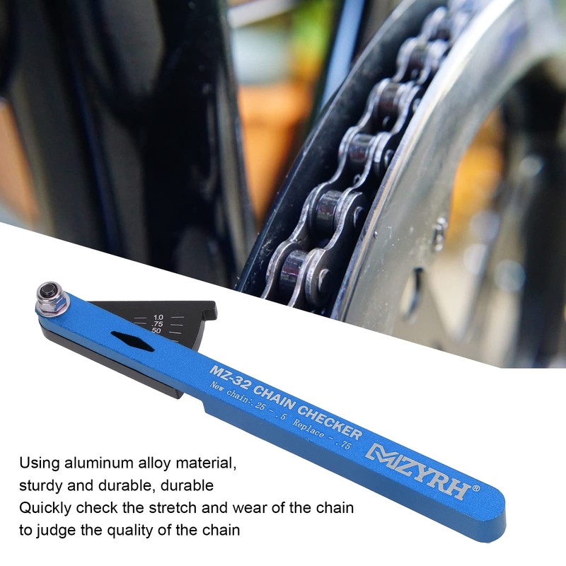 Chain Wear Indicator, Aluminum Bike Chain Checker Multifunctional Bike Chain