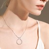 Ring Holder Chain Sterling Silver Rose Gold Horseshoe Necklace Engagement