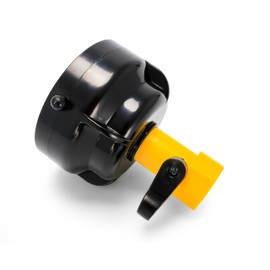 Camco Sewer Hose Rinser With Power Jet Cleaning Action and Shut-Off Valve- Clean Out RV Sewer Hoses With Any Standard Water Hose Connection (39533) , Black