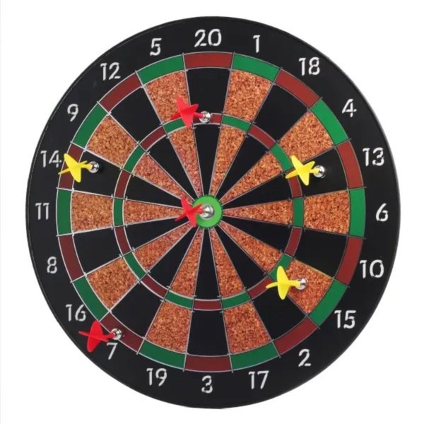 Tradeopia Magnetic Dartboard Set with 6 Darts, 12 inch Safety