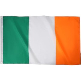 TOPFLAGS Ireland Flag Irish Outdoor Flag 5X8 Sewn Stripes Large Flags Heavy Duty Outdoor Vivid Color Fade-resistant