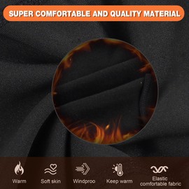 FEIKELUN Balaclava Motorcycle Winter Ski Mask Balaclava Fleece Balaclava Warm Face Hood Windproof Hat Bicycle Skiing Snowboard Cycling Men Women, black