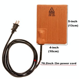 Silicone Heating Pad 120V,150W Universal Engine Heater Car Oil Pan Heater Pad, Electric Heater Pad Engine Block Oil Pan Tank Reservoir Container, W/ 2m power cable
