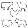Moose Goods Farm Animal Cookie Cutters - Set of 5
