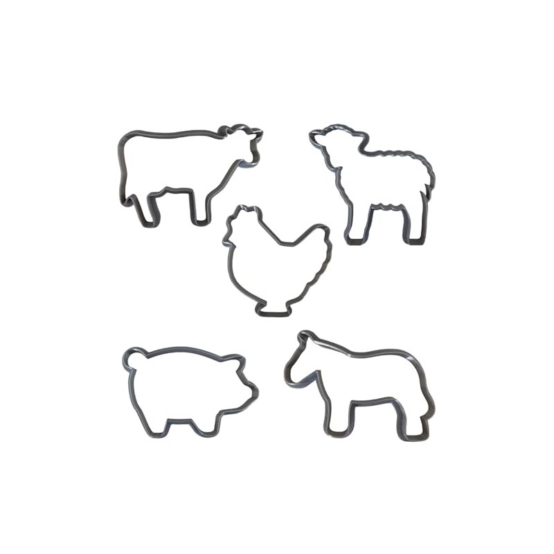 Moose Goods Farm Animal Cookie Cutters - Set of 5