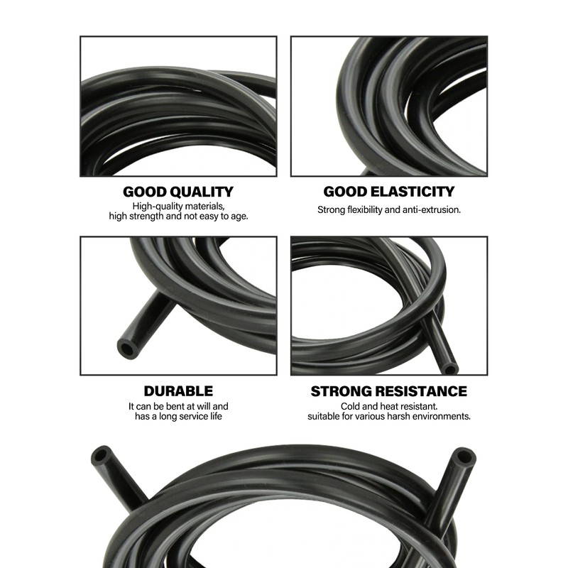 Flaconi 10 ft/13 ft Vacuum Hose, Car Rubber Hose, Vacuum