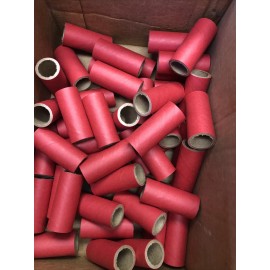 Pyro Tubes 50 Red 3/4” ID x 2-1/8” Lg .090 Wall