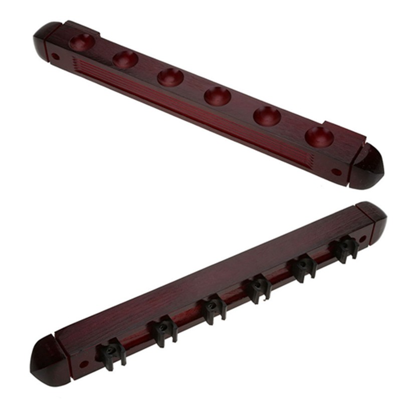 Wooden Billiard Pool Cue Rack Wall Mounted Rack Stick Holder
