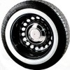 PORT-A-WALL 18 inch Whitewall Sidewall Tire Trim Set of 4.