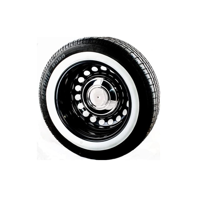 PORT-A-WALL 18 inch Whitewall Sidewall Tire Trim Set of 4.