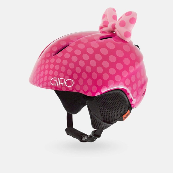 Giro Launch Plus Youth Snow Helmet - Pink Bow Polka Dots - Size S (52–55.5 cm) (2021)