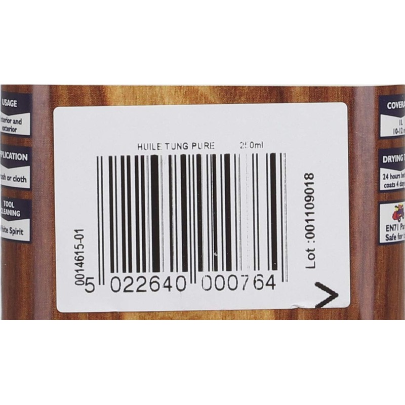 Liberon Pure Tung Oil, 250 ml