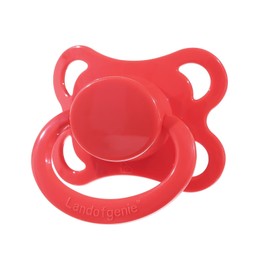 Landofgenie Adult Size Large Shield Pacifier Shaped Cute Pacifier Red