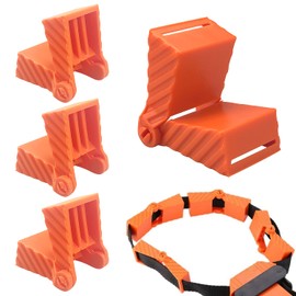 Pack of 4 Tie Belt Clamp, Quick Clamp, Corner Strap, 35°-305° Adjustable, Flexible Clamping Block (without Woodworking Tool and Binding Belt)
