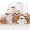 Winsterch Cute Sloth Stuffed Animal Toy,Small Plush Sloth Tedy Bear