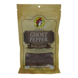 Buc-ee's Ghost Pepper Beef Jerky in a Resealable Bag, 4 Ounces