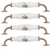 4 Sets Ceramic Handle European Style 160mm Hole Distance Cabinet