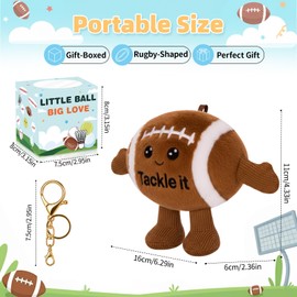 COZYMATE Football Stuffed Animal Plush 3.93 inches Rugby Plush