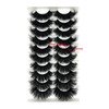 IFSOWDRA Mink Lashes Fluffy Wispy Cat Eye Dramatic 3D Lashes
