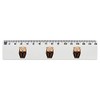 'Red Panda' 15cm (6 Inch) White Plastic Ruler (RL00049028)