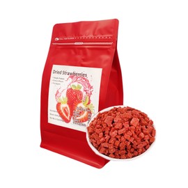 Premium Freeze Dried Strawberries, Dehydrated Strawberries 100% Natural & No Sugar Added Healthy Fruit Snack for Making Strawberry Cream cheese,Smoothies, Oatmeal, Yogurt, 3.5 Oz/100g