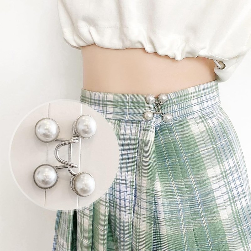 GEJ-Tech Waist Adjuster Button Denim Jeans Pin Set of 4