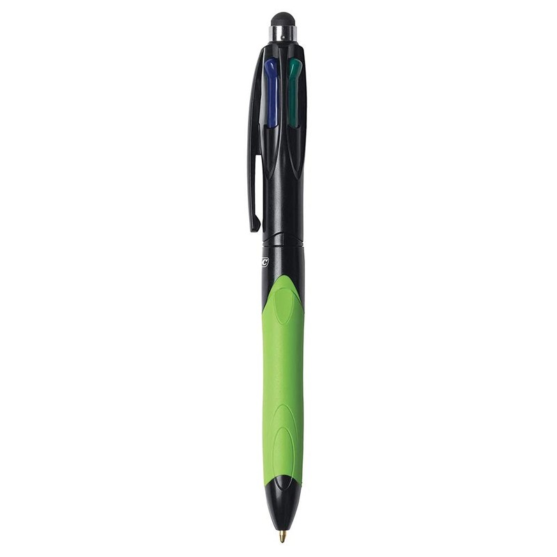 3 x BIC 4-Colour Retractable Ballpoint Pens with Ergonomic Grip